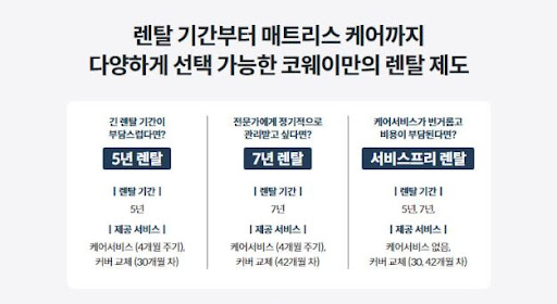 웅진코웨이침대렌탈 사은품 받는 법